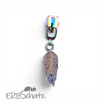 Zipper Feder - Rainbow