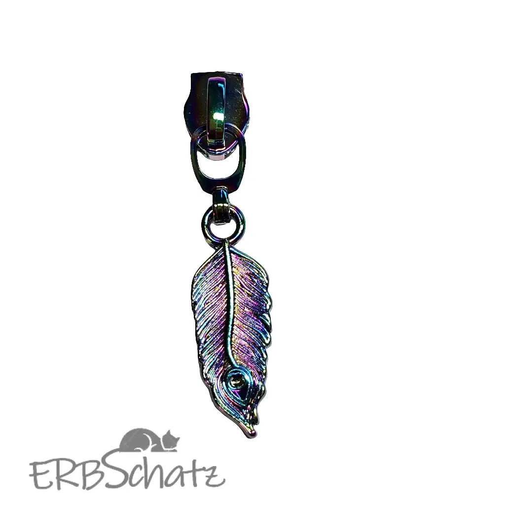 Zipper Feder - Rainbow