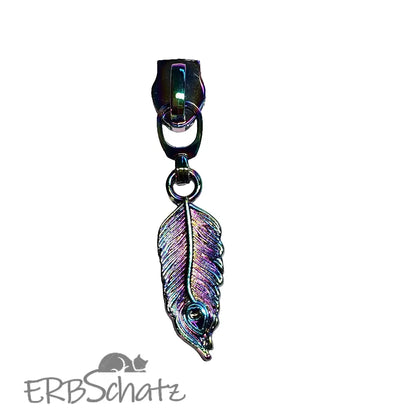 Zipper Feder - Rainbow