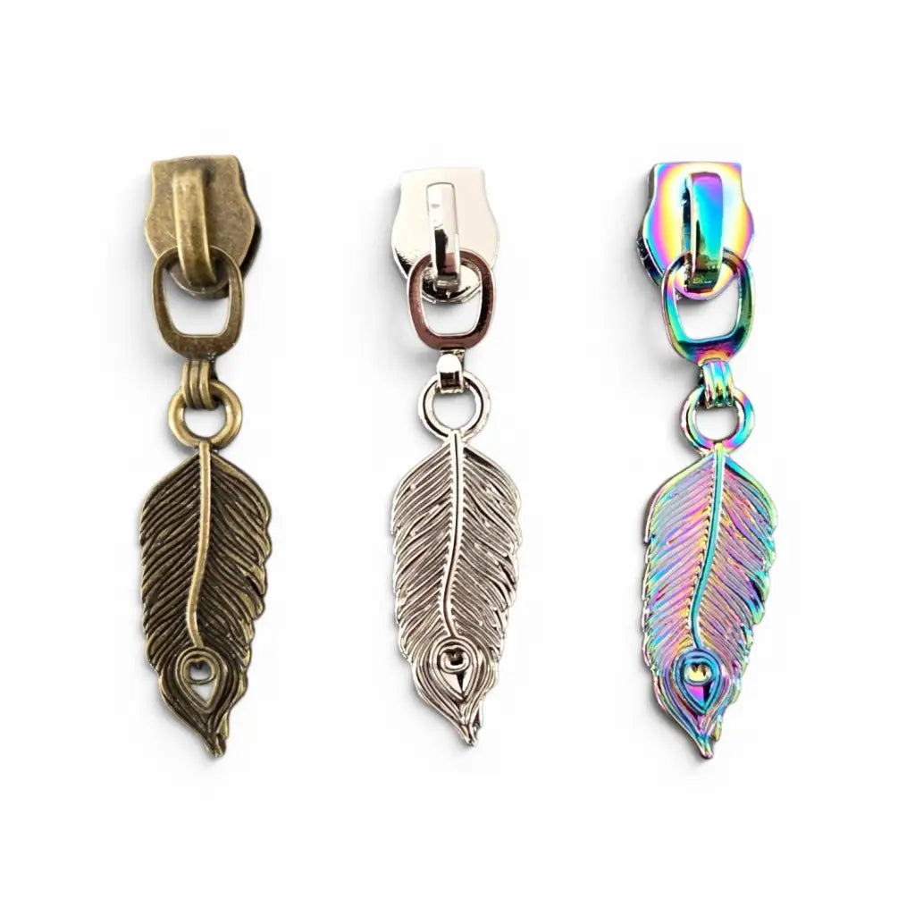Zipper Feder Rainbow - Reißverschluss Schieber Gr.5