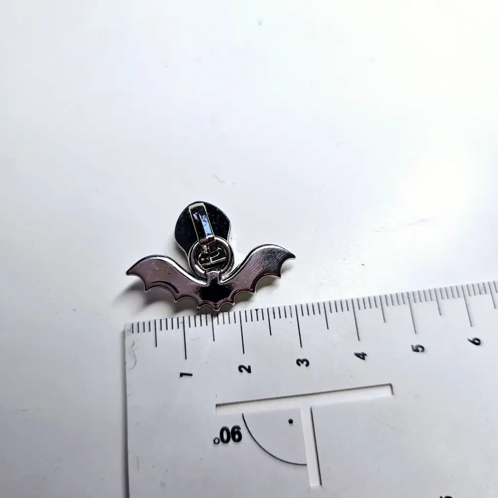 Zipper Fledermaus Regenbogen - Reißverschluss Schieber Gr.5