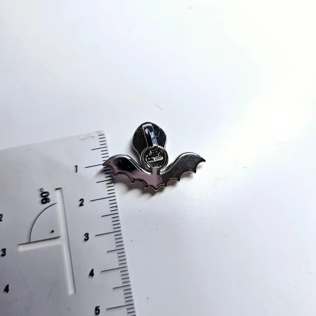 Zipper Fledermaus Regenbogen - Reißverschluss Schieber Gr.5