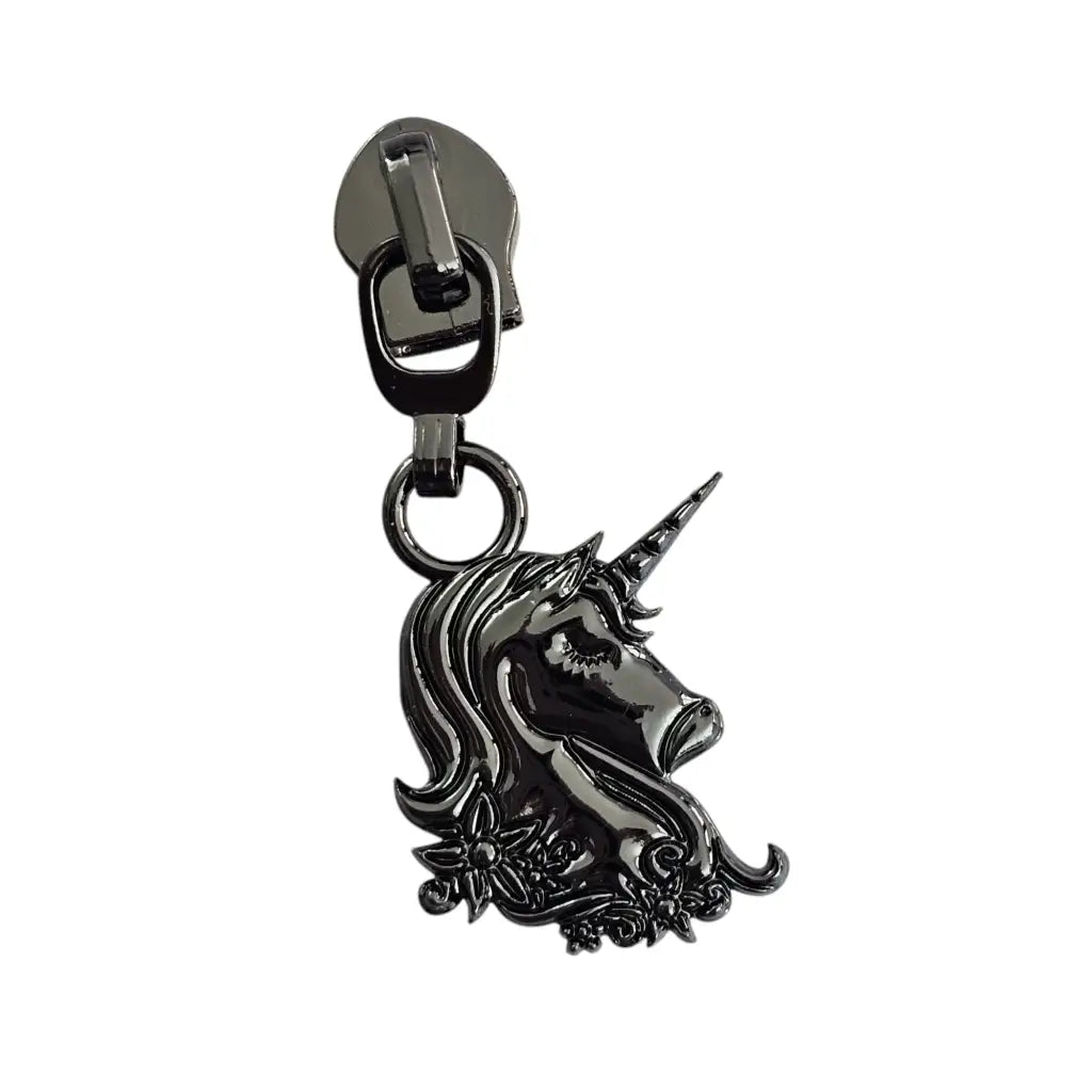 Zipper Flower Unicorn Rainbow - Reißverschluss Schieber Gr.5