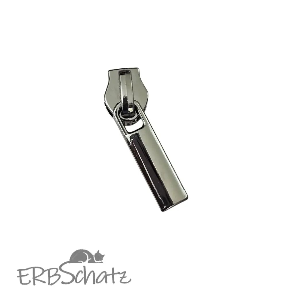 Zipper gerade Form (Gr. 3) Gun Metal - Reißverschluss