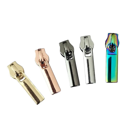 Zipper gerade Form (Gr. 3) Gun Metal - Reißverschluss