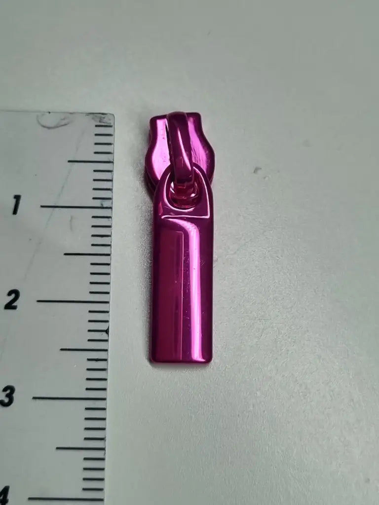 Zipper gerade Form metallic Colours (Gr. 3) Pink