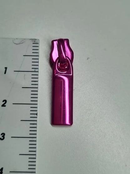 Zipper gerade Form metallic Colours (Gr. 3) Pink