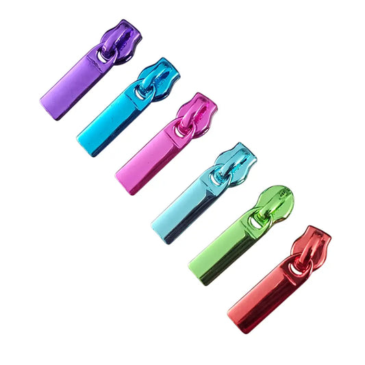 Zipper gerade Form metallic Colours (Gr. 3) Pink