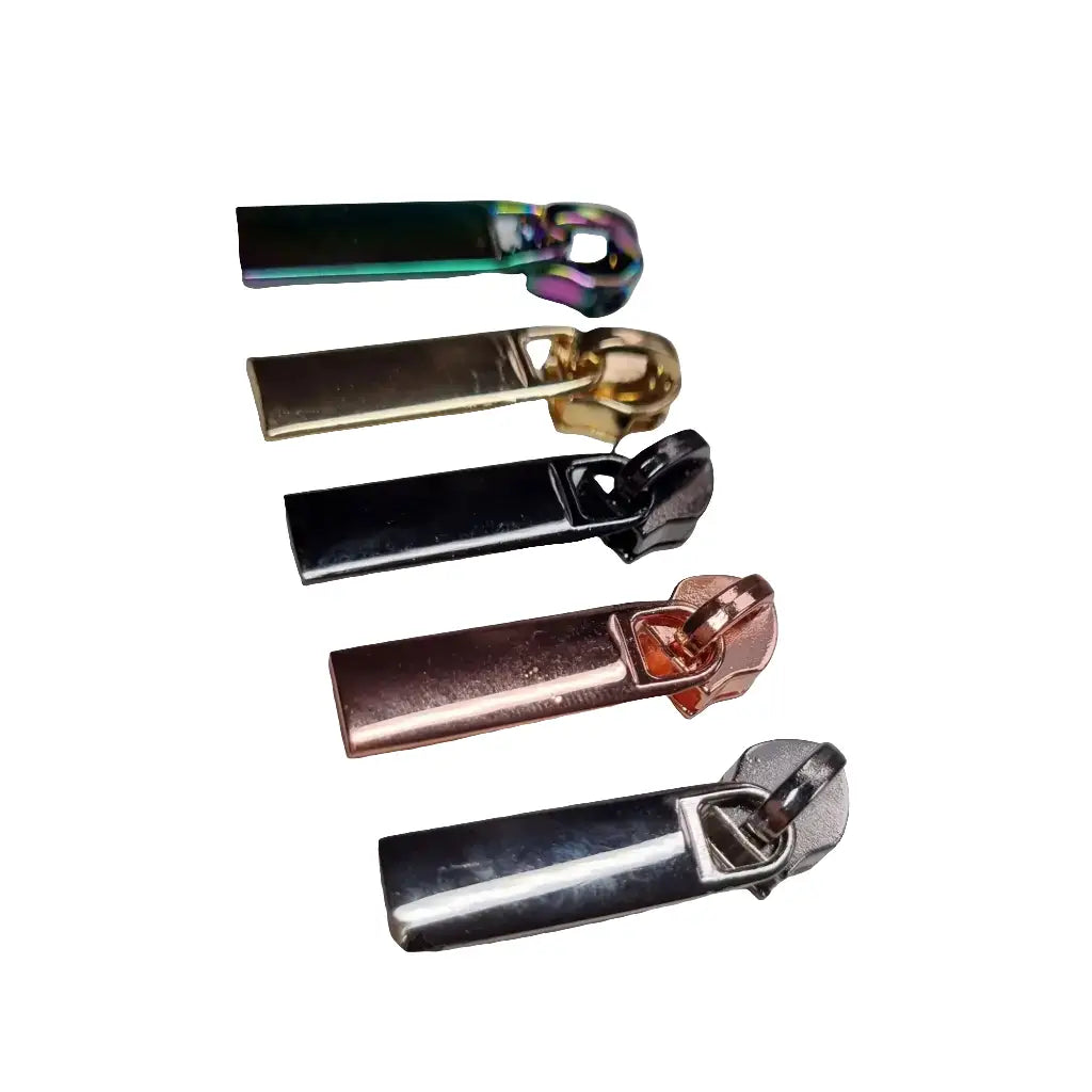 Zipper gerade Form Roségold - Reißverschluss Schieber Gr.5