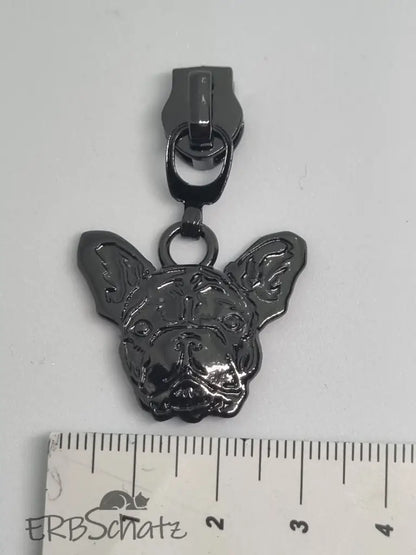 Zipper Frenchie Rainbow - Reißverschluss Schieber Gr.5