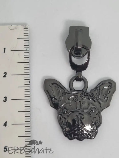 Zipper Frenchie Rainbow - Reißverschluss Schieber Gr.5