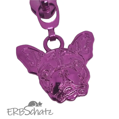 Zipper Frenchie Rainbow - Reißverschluss Schieber Gr.5