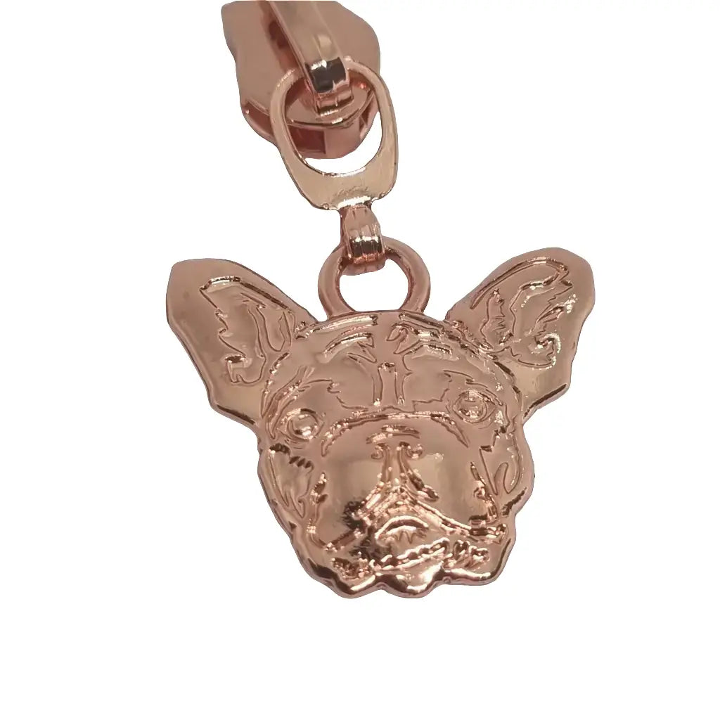 Zipper Frenchie Rainbow - Reißverschluss Schieber Gr.5