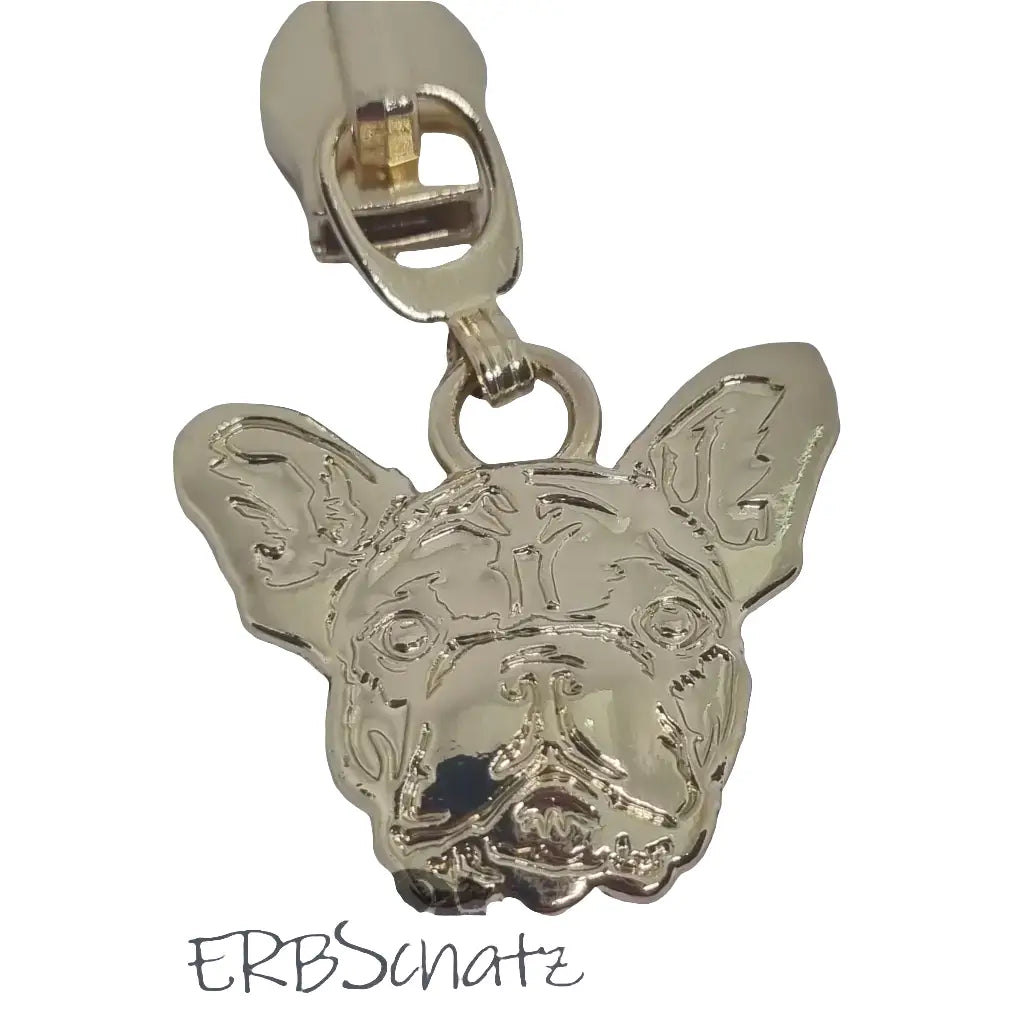 Zipper Frenchie Rainbow - Reißverschluss Schieber Gr.5
