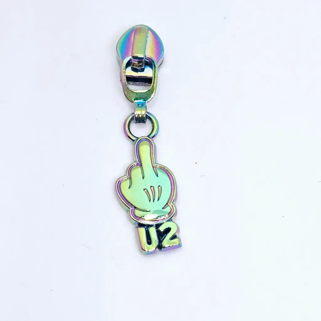 Zipper ’FU2’’ Rainbow - Reißverschluss Schieber Gr.5