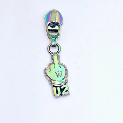 Zipper ’FU2’’ Rainbow - Reißverschluss Schieber Gr.5