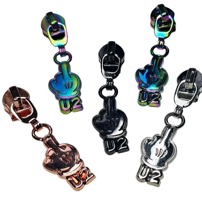 Zipper ’FU2’’ Rainbow - Reißverschluss Schieber Gr.5