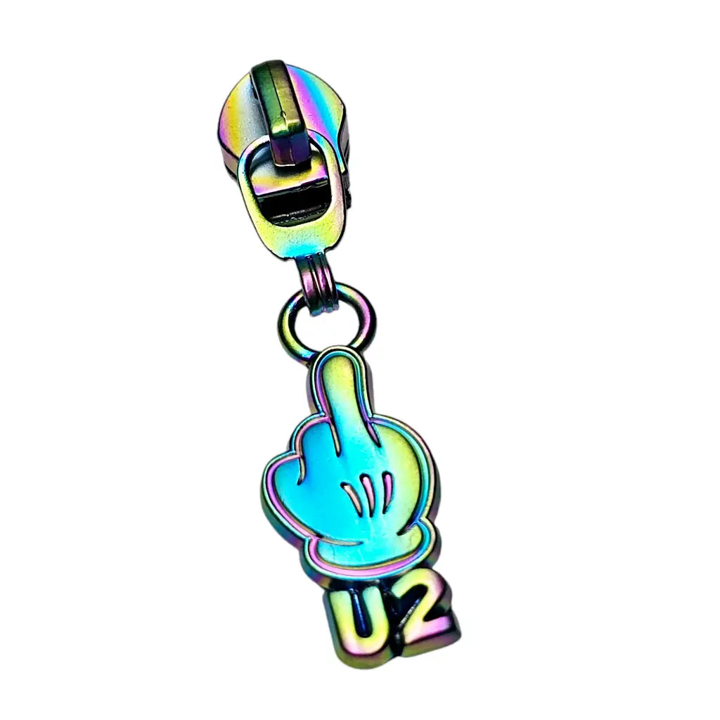 Zipper ’FU2’’ Rainbow - Reißverschluss Schieber Gr.5