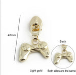 Zipper Gamepad Gold - Reißverschluss Schieber Gr.5