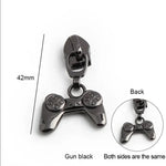 Zipper Gamepad Gold - Reißverschluss Schieber Gr.5