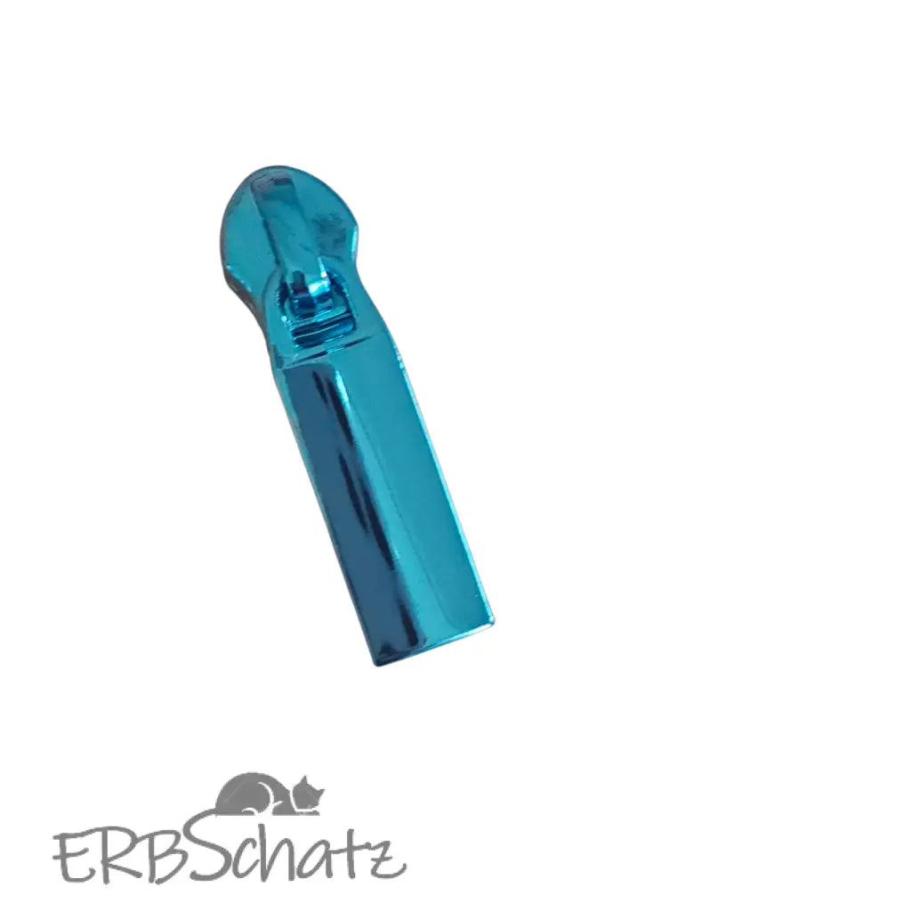 Zipper gerade Form metallic Colours - Blau