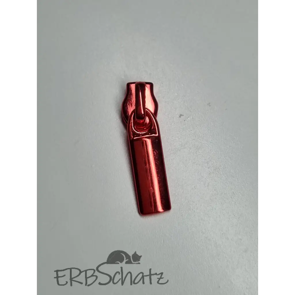 Zipper gerade Form metallic Colours (Gr. 3) - Rot
