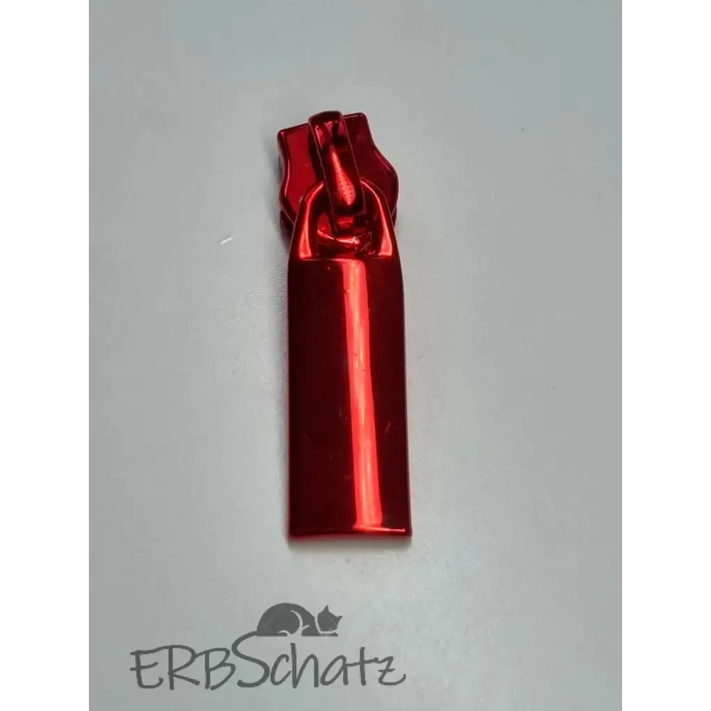 Zipper gerade Form metallic Colours - Rot