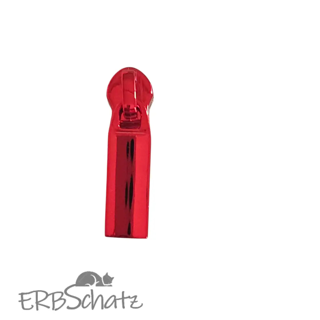 Zipper gerade Form metallic Colours - Rot