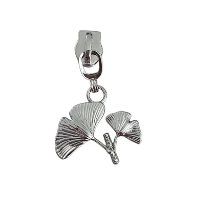Zipper Ginkgo Blatt Rainbow - Reißverschluss Schieber Gr.5