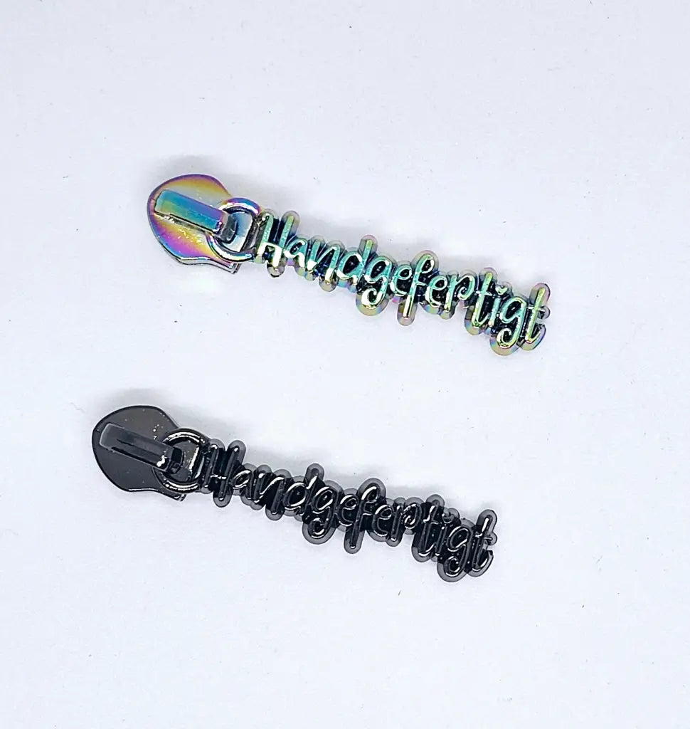 Zipper ’Handgefertigt’ Rainbow - Reißverschluss Schieber