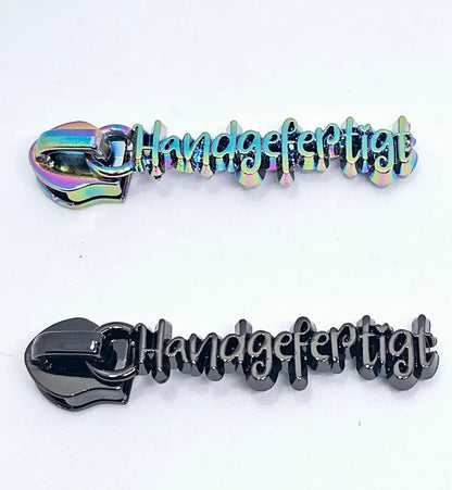 Zipper ’Handgefertigt’ Rainbow - Reißverschluss Schieber