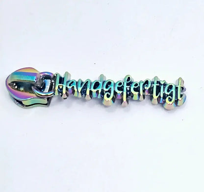 Zipper ’Handgefertigt’ Rainbow - Reißverschluss Schieber