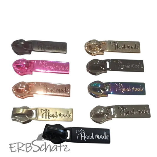 Zipper ’Handmade’ New Style Gold - Reißverschluss Schieber