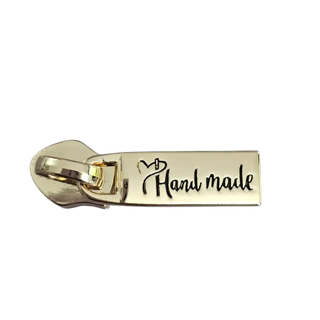 Zipper ’Handmade’ New Style Gold - Reißverschluss Schieber