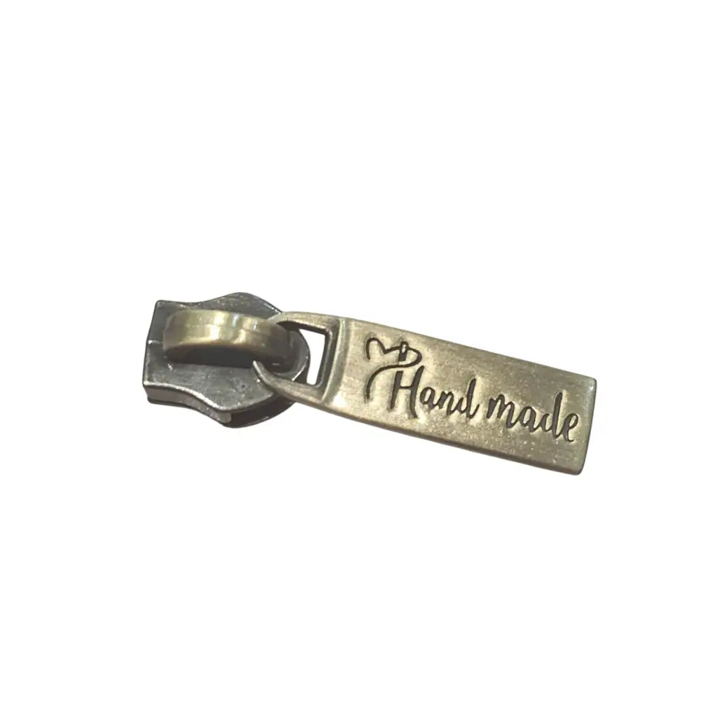 Zipper ’Handmade’ New Style Gold - Reißverschluss Schieber
