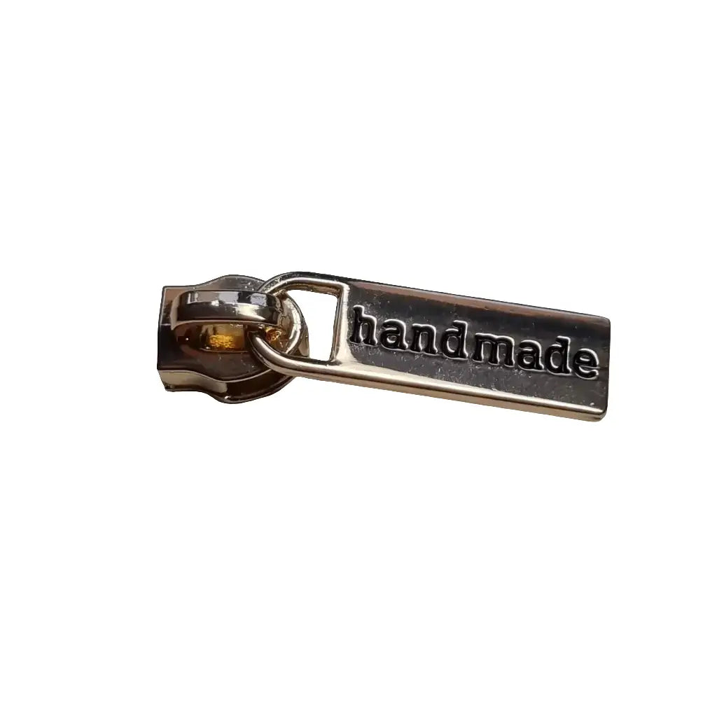 Zipper ’Handmade’ Gold - Reißverschluss Schieber Gr.5