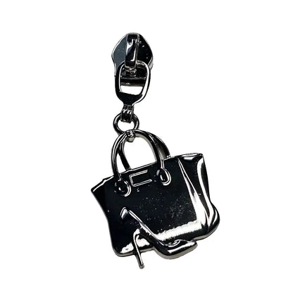 Zipper Handtasche Rainbow - Reißverschluss Schieber Gr.5