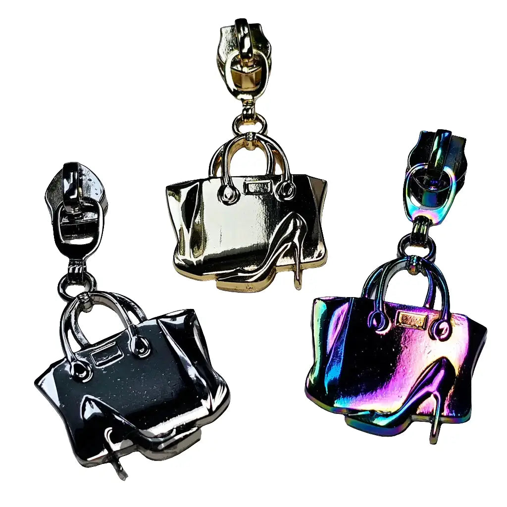 Zipper Handtasche Rainbow - Reißverschluss Schieber Gr.5