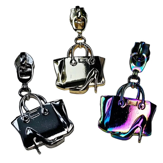 Zipper Handtasche Rainbow - Reißverschluss Schieber Gr.5