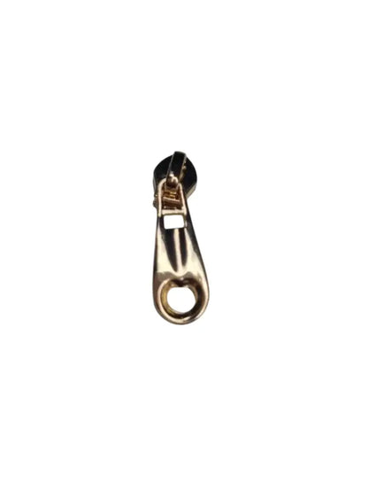 Zipper Herz schlicht (Gr. 3) Gun Metal - Reißverschluss