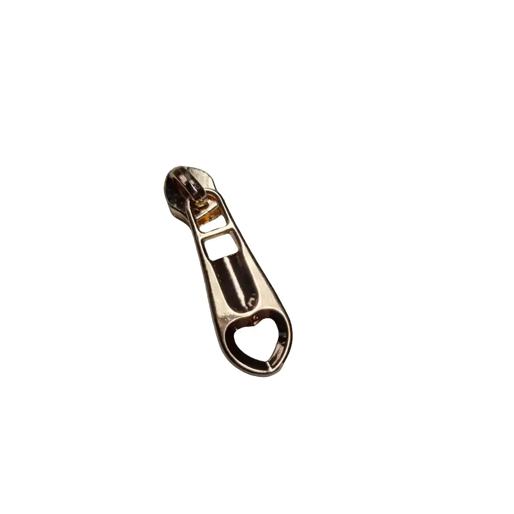 Zipper Herz schlicht Gun Metal - Reißverschluss Schieber