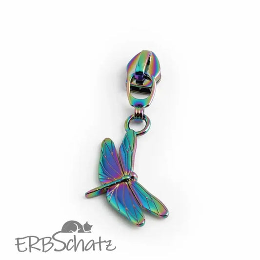 Zipper hübsche Libelle - Rainbow