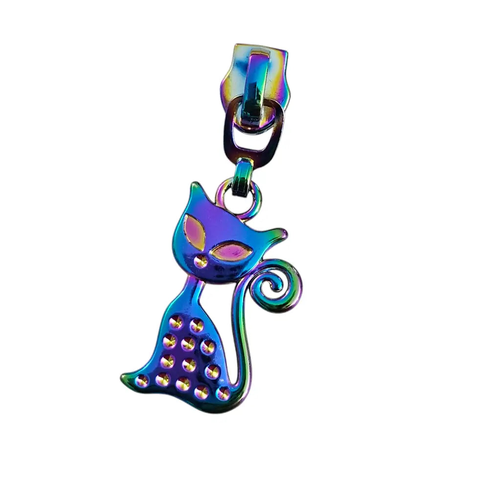 Zipper KittyCat Rainbow beidseitig - Reißverschluss