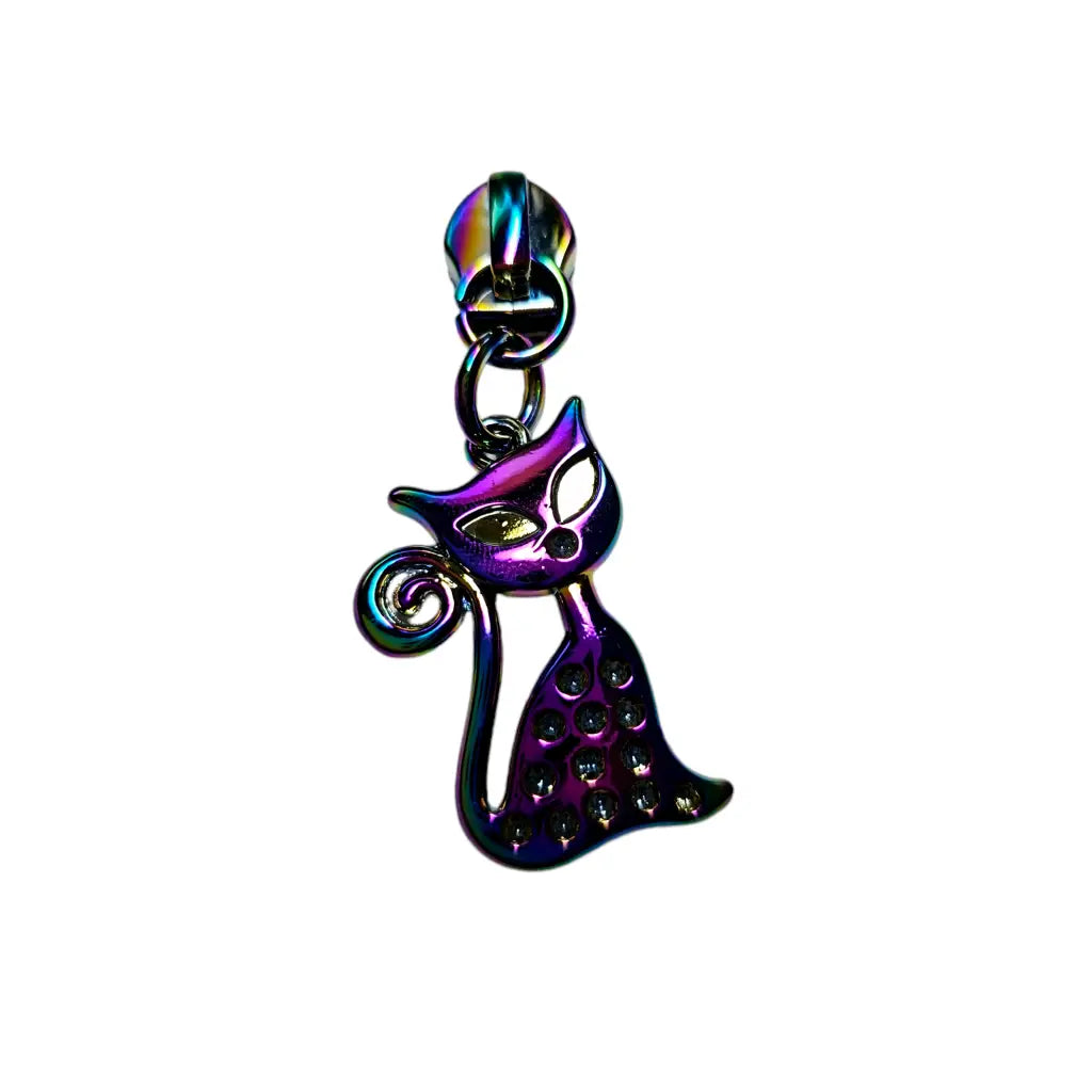 Zipper KittyCat Rainbow beidseitig - Reißverschluss