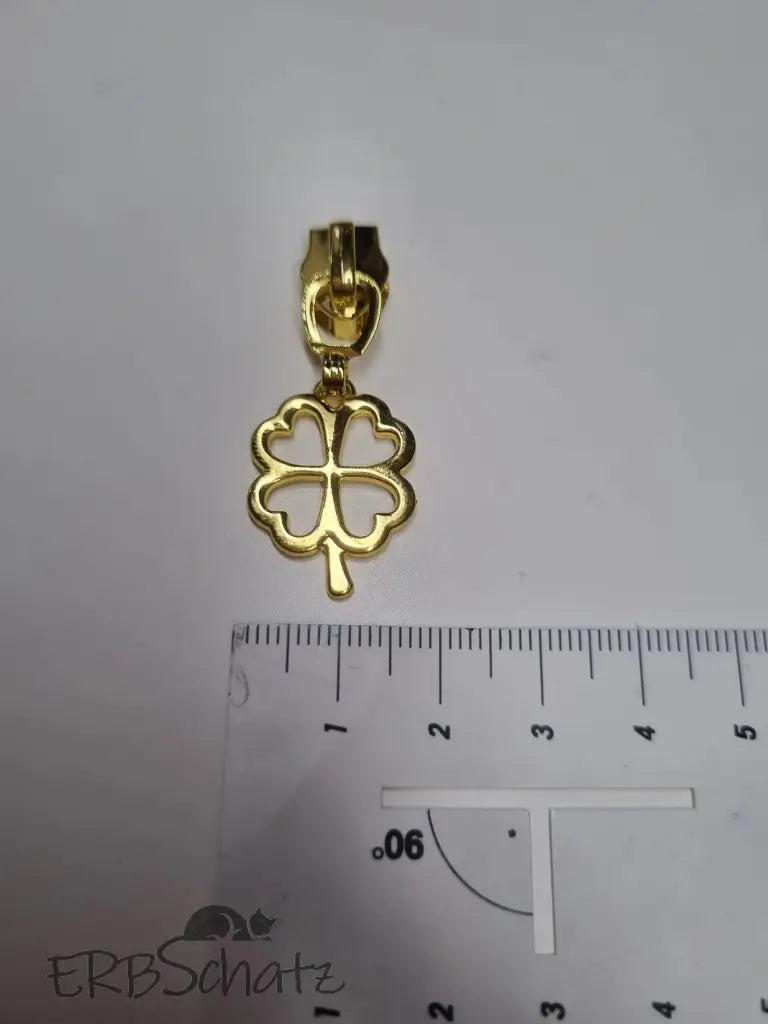 Zipper Kleeblatt Regenbogen - Reißverschluss Schieber Gr.5