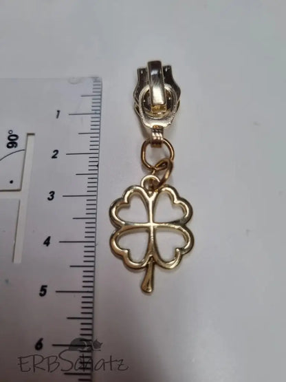 Zipper Kleeblatt Regenbogen - Reißverschluss Schieber Gr.5