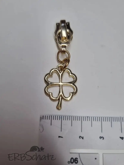 Zipper Kleeblatt Regenbogen - Reißverschluss Schieber Gr.5