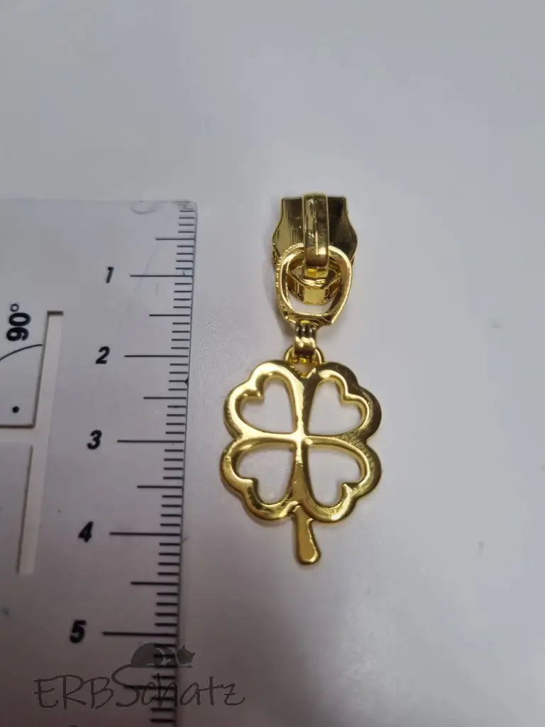 Zipper Kleeblatt Regenbogen - Reißverschluss Schieber Gr.5