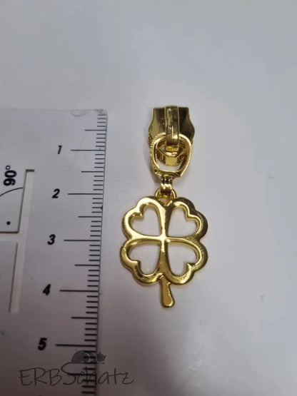 Zipper Kleeblatt Regenbogen - Reißverschluss Schieber Gr.5