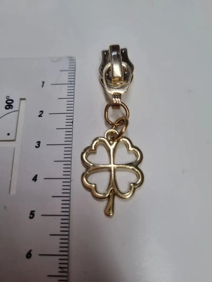 Zipper Kleeblatt Regenbogen - Reißverschluss Schieber Gr.5